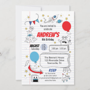 Invitación a la fiesta de cumpleaños del periódico