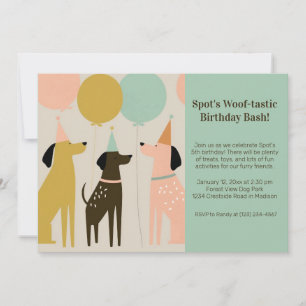 Invitación a la fiesta de cumpleaños del perro