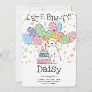 Invitación a la fiesta de cumpleaños del perro Aus