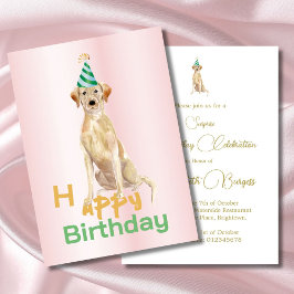 Invitación a la fiesta de cumpleaños del perro de