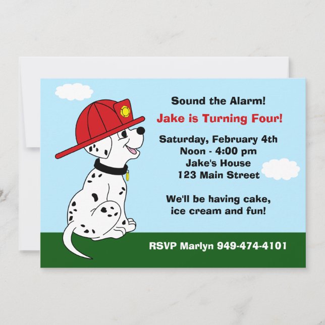 Invitación a la fiesta de cumpleaños del perro de  (Anverso)