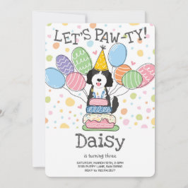 Invitación a la fiesta de cumpleaños del perro Gol