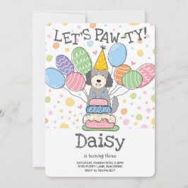 Invitación a la fiesta de cumpleaños del perro Gol