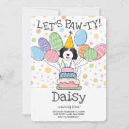 Invitación a la fiesta de cumpleaños del perro Gol