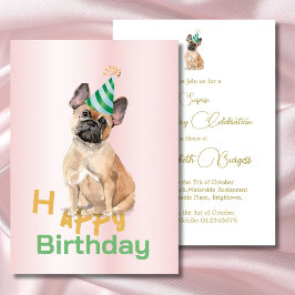 Invitación a la fiesta de cumpleaños del perro tor