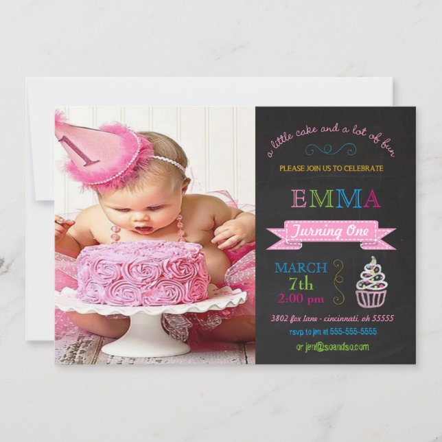 Invitación a la fiesta de cumpleaños del Personali (Anverso)