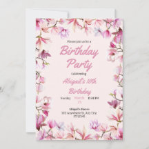 Invitación a la fiesta de cumpleaños del Personali