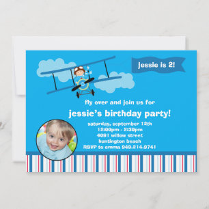 Invitación a la fiesta de cumpleaños del piloto de