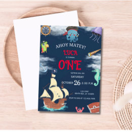 Invitación a la fiesta de cumpleaños del pirata