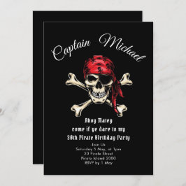 Invitación a la fiesta de cumpleaños del Pirata 30