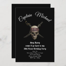 Invitación a la fiesta de cumpleaños del Pirata 30