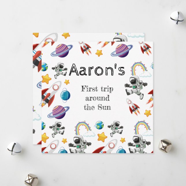 Invitación a la fiesta de cumpleaños del primer as (Anverso/Reverso In Situ)