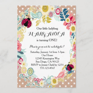Invitación a la fiesta de cumpleaños del primer Ch