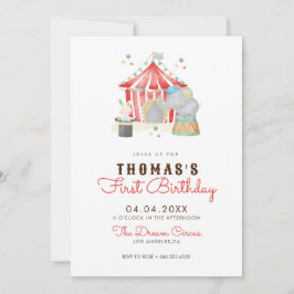 Invitación a la fiesta de cumpleaños del primer ci