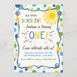 Invitación a la fiesta de cumpleaños del primer do