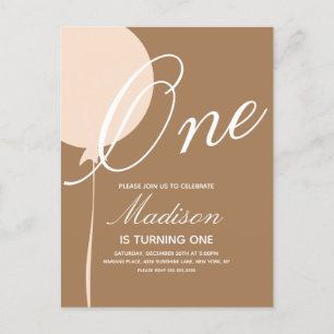 Invitación a la fiesta de cumpleaños del primer gl