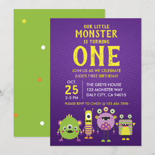Invitación a la fiesta de cumpleaños del primer mi