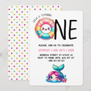 Invitación a la fiesta de cumpleaños del primer ve