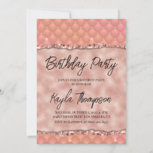 Invitación a la fiesta de cumpleaños del Purpurina
