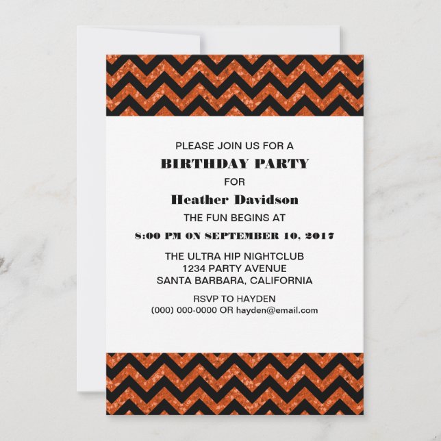 Invitación a la fiesta de cumpleaños del Purpurina (Anverso)