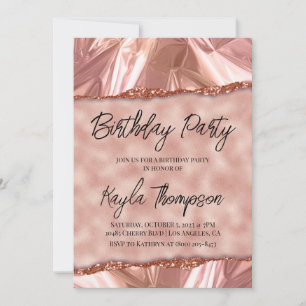 Invitación a la fiesta de cumpleaños del Purpurina