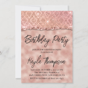 Invitación a la fiesta de cumpleaños del Purpurina