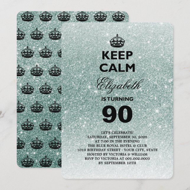 Invitación a la fiesta de cumpleaños del Purpurina (Anverso / Reverso)