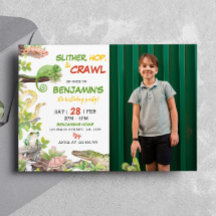 Invitación a la fiesta de cumpleaños del reptil Na