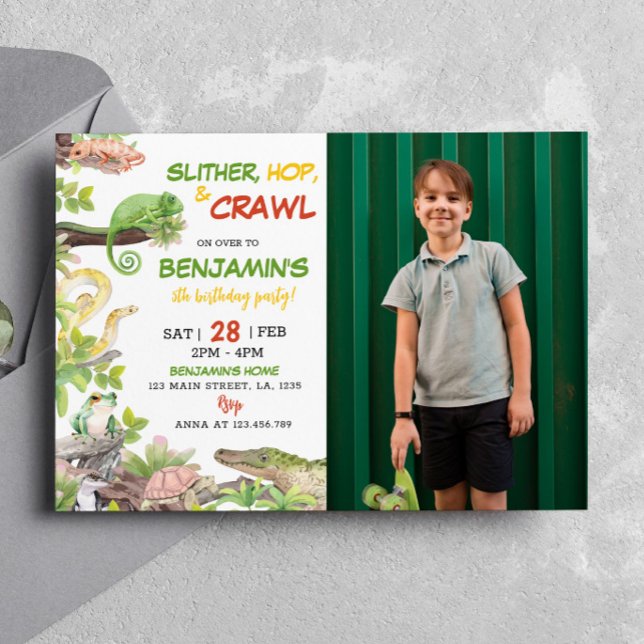 Invitación a la fiesta de cumpleaños del reptil Na (Subido por el creador)