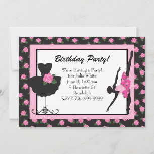 Invitación a la fiesta de cumpleaños del Rosa de b