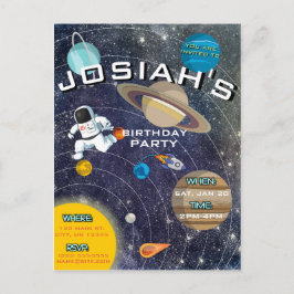 Invitación a la fiesta de cumpleaños del sistema s
