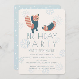 Invitación a la fiesta de cumpleaños del Snowflake