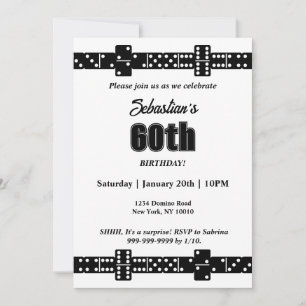 Invitación a la fiesta de cumpleaños del tema Blac