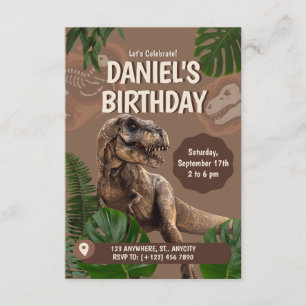 Invitación a la fiesta de cumpleaños del tema de l