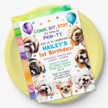 Invitación a la fiesta de cumpleaños del tema del 
