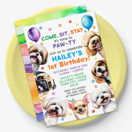 Invitación a la fiesta de cumpleaños del tema del 