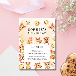 Invitación a la fiesta de cumpleaños del tema del 