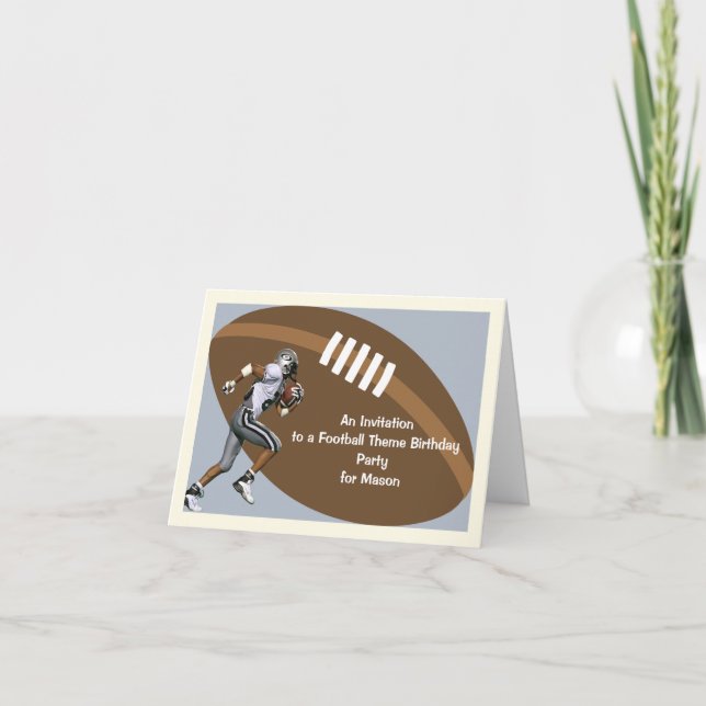 Invitación a la fiesta de cumpleaños del tema del  (Anverso)