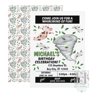 Invitación a la Fiesta de Cumpleaños del Tornado