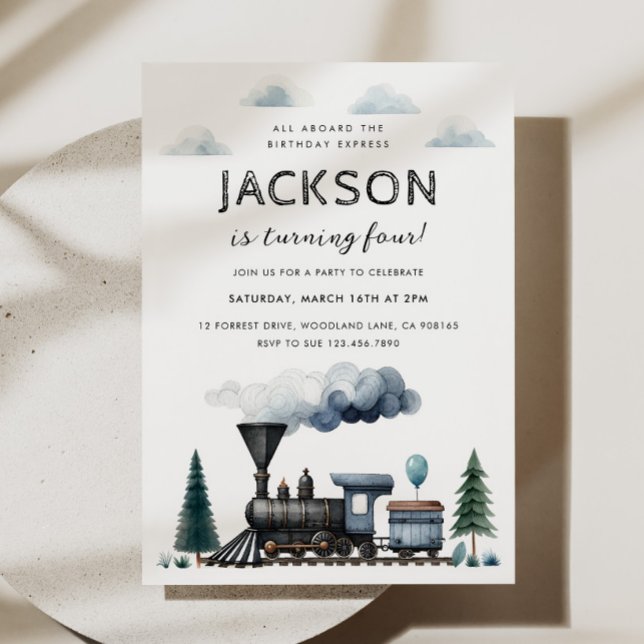 Invitación a la fiesta de cumpleaños del tren (Subido por el creador)