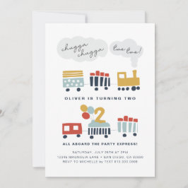 Invitación a la fiesta de cumpleaños del tren ・ 2 