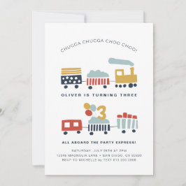 Invitación a la fiesta de cumpleaños del tren ・ Ed