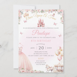 Invitación a la fiesta de cumpleaños del vestido d