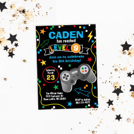 Invitación a la fiesta de cumpleaños del videojueg
