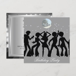 Invitación a la Fiesta de Cumpleaños Disco 70's