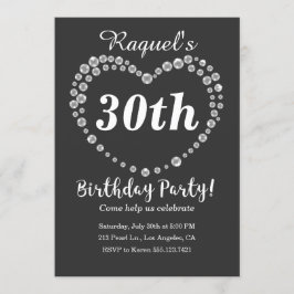 Invitación a la fiesta de cumpleaños elegante del