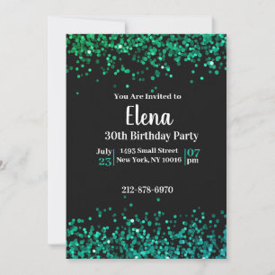 Invitación a la fiesta de cumpleaños elegante en n