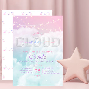 Invitación a la Fiesta de Cumpleaños en Cloud Nine