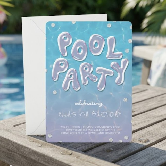 Invitación a la Fiesta de Cumpleaños en la Piscina (Subido por el creador)