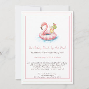 Invitación a la Fiesta de Cumpleaños en la Piscina